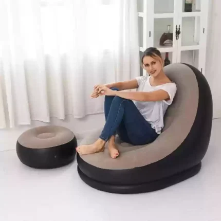 Filling Bean Bag 2 Set Portable Inflatable Lazy Sofa