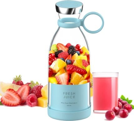 Rechargeable Portable USB Juicer Bottle Electric Mixer Blender Smoothie Maker Grinder (Random Color)