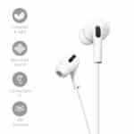 HF24 Type-C Wired Earphones with Mic & Volume Control | 10mm Drivers, Extra Bass, 360° Surround Sound | In-Line Remote | Lightweight & Durable | Compatible with Samsung, OnePlus, Xiaomi, Realme, iQOO, Nothing & More