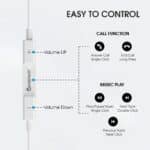 HF24 Type-C Wired Earphones with Mic & Volume Control | 10mm Drivers, Extra Bass, 360° Surround Sound | In-Line Remote | Lightweight & Durable | Compatible with Samsung, OnePlus, Xiaomi, Realme, iQOO, Nothing & More