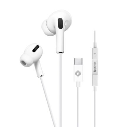HF24 Type-C Wired Earphones with Mic & Volume Control | 10mm Drivers, Extra Bass, 360° Surround Sound | In-Line Remote | Lightweight & Durable | Compatible with Samsung, OnePlus, Xiaomi, Realme, iQOO, Nothing & More