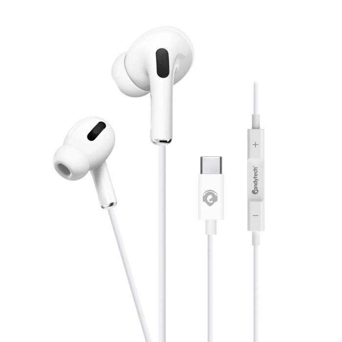 HF24 Type-C Wired Earphones with Mic & Volume Control | 10mm Drivers, Extra Bass, 360° Surround Sound | In-Line Remote | Lightweight & Durable | Compatible with Samsung, OnePlus, Xiaomi, Realme, iQOO, Nothing & More