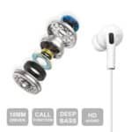 HF24 Type-C Wired Earphones with Mic & Volume Control | 10mm Drivers, Extra Bass, 360° Surround Sound | In-Line Remote | Lightweight & Durable | Compatible with Samsung, OnePlus, Xiaomi, Realme, iQOO, Nothing & More