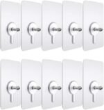 Self Adhesive Screw Sticker Hooks – Pack of 10