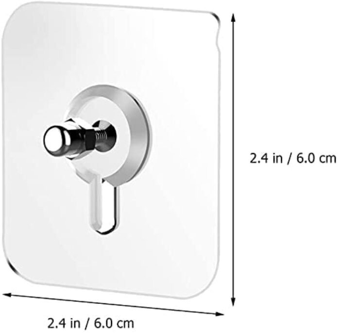 Self Adhesive Screw Sticker Hooks – Pack of 10