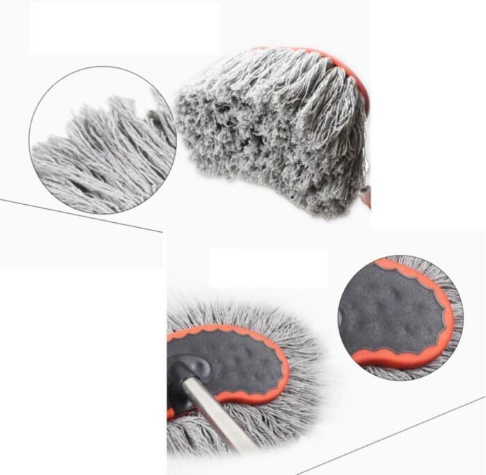 Car Washer Mop with Water Pipe Connector & Brush