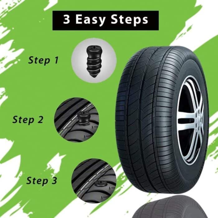 Tyre Repair Nail 25 Pcs Puncher Screw for Car Bike - Image 2