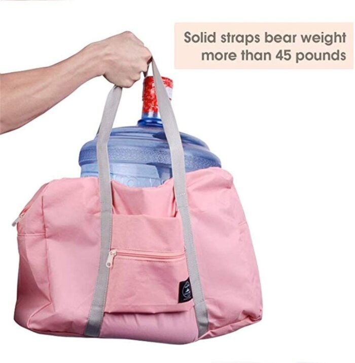 Foldable Nylon Travel Duffle Tote Bag 32L (Buy1 Get 1 Free) - Image 3