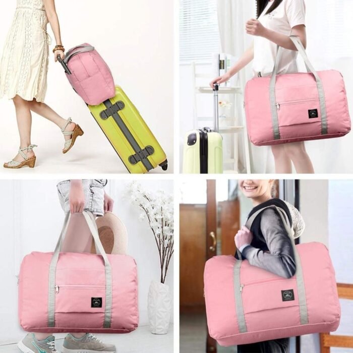 Foldable Nylon Travel Duffle Tote Bag 32L (Buy1 Get 1 Free) - Image 2