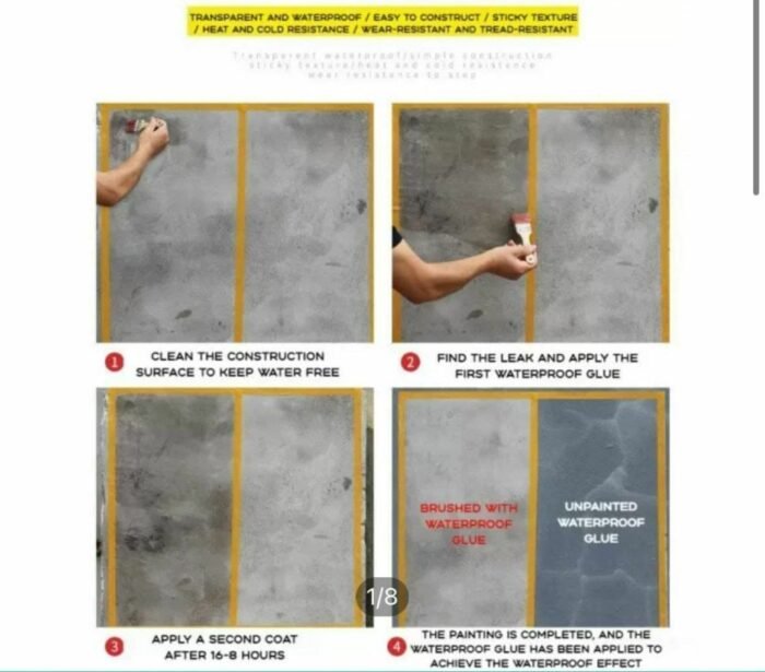 Waterproof Crack Seal Glue 300g with Brush - Image 6