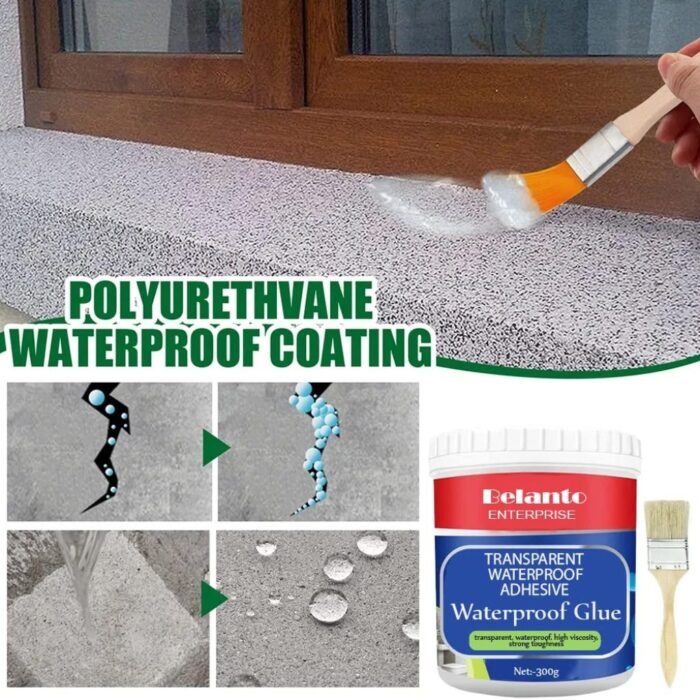Waterproof Crack Seal Glue 300g with Brush - Image 5