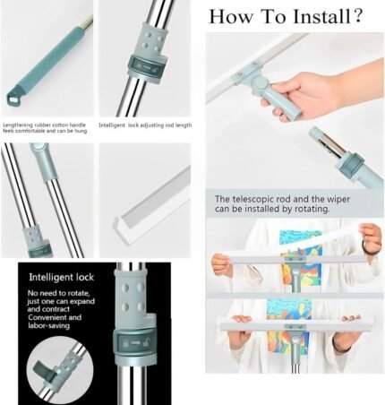 180° Rotate Slim Floor Wiper Magic Broom Sweeper