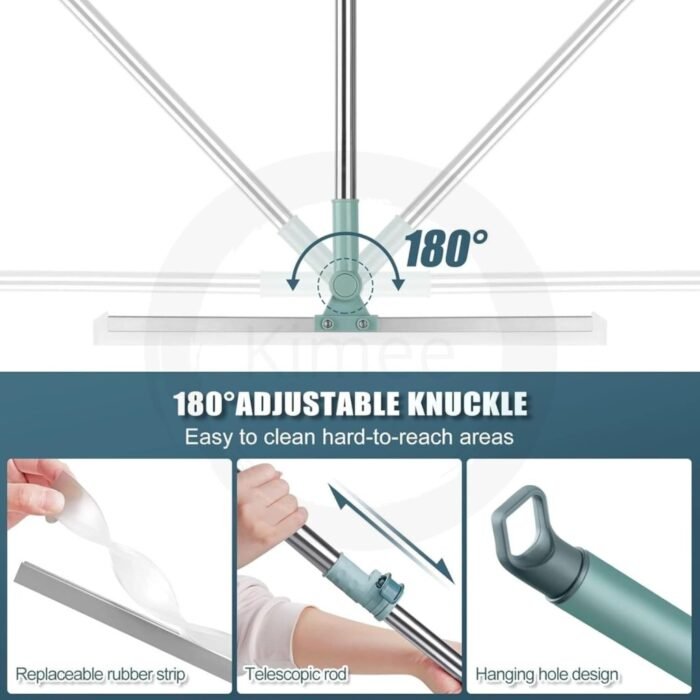 180° Rotate Slim Floor Wiper Magic Broom Sweeper - Image 4