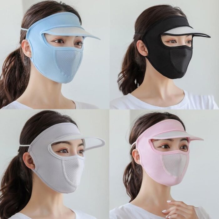 Cap With Mask UV Protection Face Shield for Women - Image 2