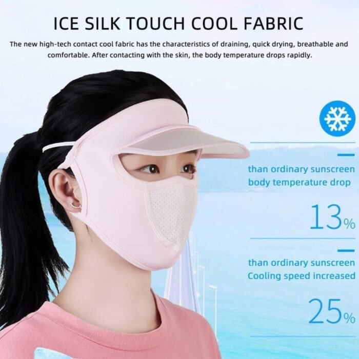 Cap With Mask UV Protection Face Shield for Women - Image 1