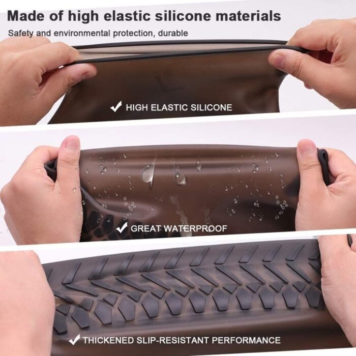 Waterproof Silicone Shoe Cover L Size  (Reusable Random Color) - Image 5