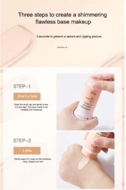 Cream Stick With Soft Puff Hydrating Flawless Full Coverage Foundation - AmazingBaba