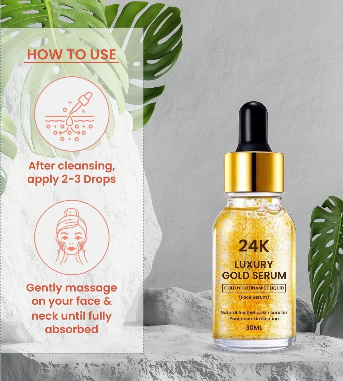 7112527460 24K Gold Face Serum - AmazingBaba