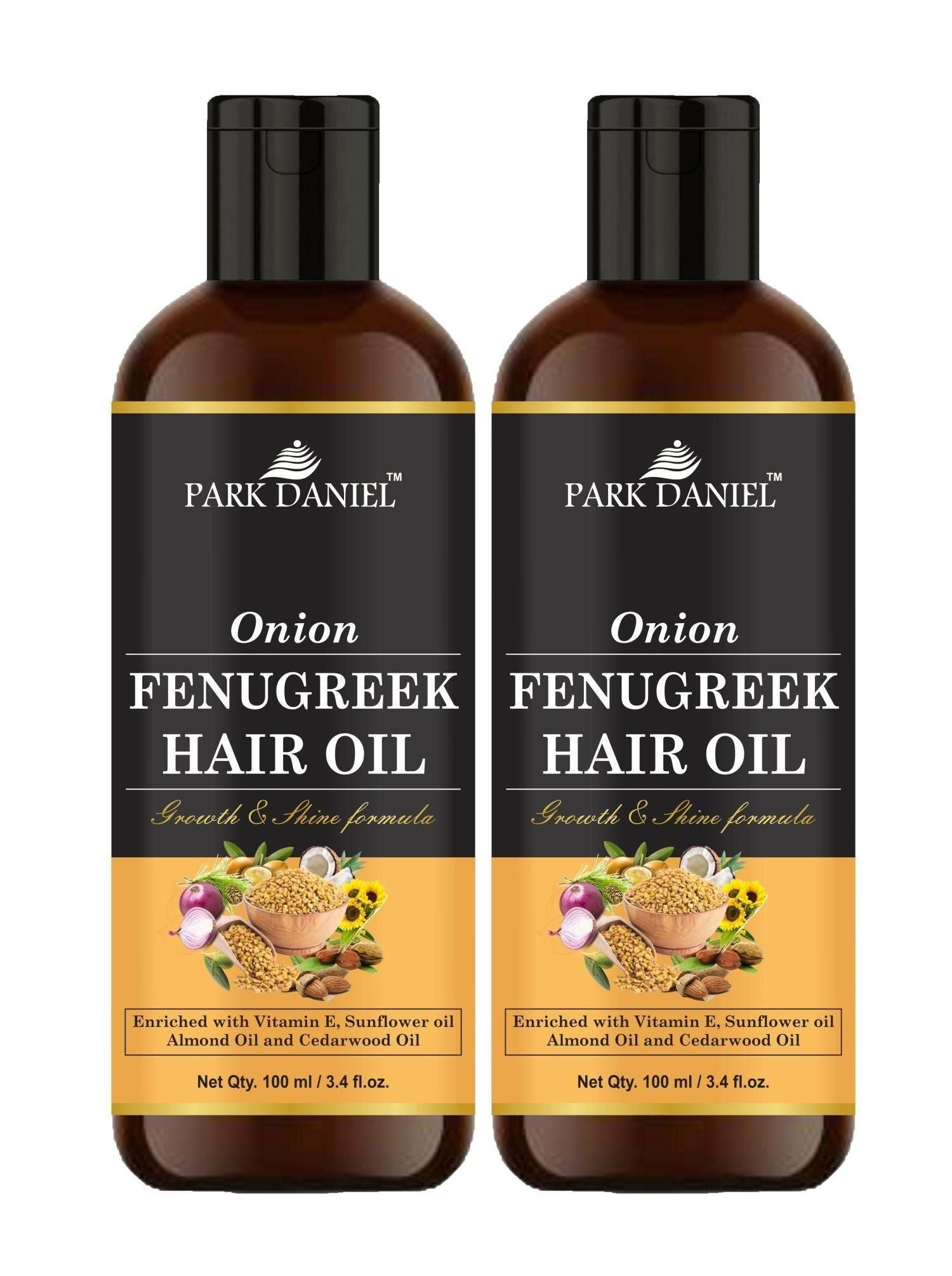 7885207685 Park Daniel Premium Onion Fenugreek Hair Oil 100 ml - AmazingBaba