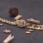 Gold Plated Indian Mudra with Diamond Bracelet - Style A395 - AmazingBaba