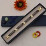 Black & Gold with Diamond Lovely Ceramic Bracelet - Style C447 - AmazingBaba