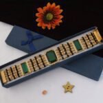 Green Stone Rudraksh with Diamond Best Quality Gold Plated Bracelet for Men - Style C727 - AmazingBaba