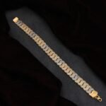1 Gram Gold Plated with Diamond Artisanal Bracelet - Style C521 - AmazingBaba