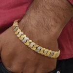 1 Gram Gold Plated with Diamond Glamorous Bracelet - Style C522 - AmazingBaba