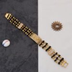 Mahadev Design High-Quality Gold Plated Rudraksha Bracelet for Men - Style C735 - AmazingBaba