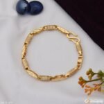 Sophisticated Design with Diamond Popular Gold Plated Bracelet for Men - Style C635 - AmazingBaba