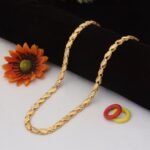 1 Gram Gold Plated Kohli Classic Design Superior Quality Chain for Men - Style C922 - AmazingBaba