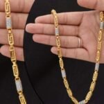 1 Gram Gold Forming Unique Design Premium-Grade Quality Chain for Men - Style B956 - AmazingBaba