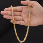 1 Gram Gold Forming Unique Design Premium-Grade Quality Chain for Men - Style B956 - AmazingBaba