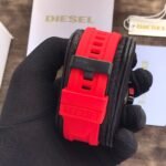 Black Body & Black Dial & Red Rubber watch - AmazingBaba