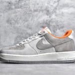 Airforce Grey Orange Suede shoes - AmazingBaba