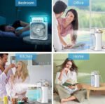 CREODEC-Portable-Humidifier-Air-Cooler-Mist-Fan-Mini-Cooler-for-Home-with-3-Speed-Mode-with-Water-Spray-7-Color-LED-Timer-USB-Personal-Cooler-Desk-Fan-for-Shop-Office-Kitchen - Image 7