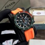 Fossil Dive timepiece is expertly crafted with a brown LiteHide leather strap - Image 2