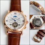Crtr premium luxury watch in brown leather strap - Image 4