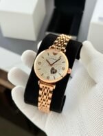 Elegant Mechanical Watch with Skeleton Dial for Women - Image 2