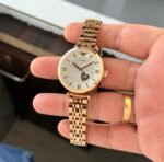 Elegant Mechanical Watch with Skeleton Dial for Women