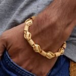 Kohli Superior Quality Gorgeous Design Gold Plated Bracelet for Men - Style B144 - AmazingBaba