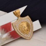 Lion with Diamond High-Quality Eye-Catching Design Pendant for Men - Style B472 - AmazingBaba