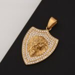 Lion with Diamond High-Quality Eye-Catching Design Pendant for Men - Style B472 - AmazingBaba