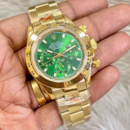 Amazing Introducing full golden green Luxury watch - AmazingBaba