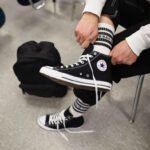 Amazing  Star Black White Sneakers Shoes - AmazingBaba