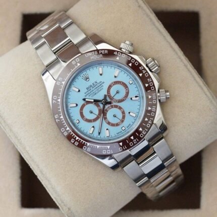 Cosomograph Daytona blue dial watch - AmazingBaba