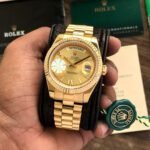 Luxury rlx DayDate Gold edition watch