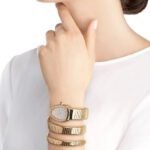 Amazing bvgari snake rosegold watch