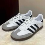 Ad samba black white shoes - AmazingBaba