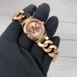 Mk Heavy Quality Rose Metal Strap watch - AmazingBaba